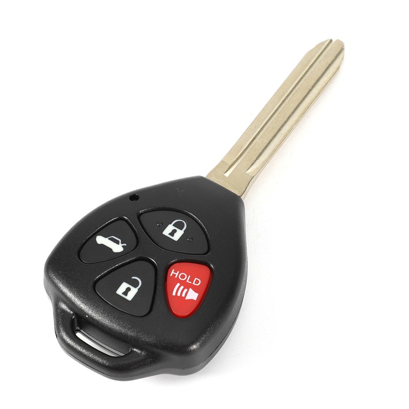 4 Buttons Car Remote Control Key Replacement Black Fits for