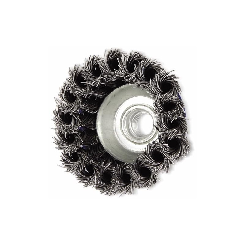 Cup Brush Diameter 75 mm M14 Knotted Wire Brush for