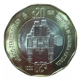 Monedas De 20 Pesos, México - Tenochtitlan