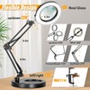 IVMAIE 12X Magnifying Glass with Light and Stand, 2-in-1 Lighted