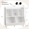 oneinmil Kids Bookshelf and Toy Storage, 3-Tier Open Bookcase, Baby