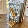 Fox Run Horse Decorative Bookend Set, 100% Iron, 4.5" x