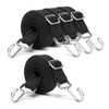 INCETUE Adjustable Bungee Cords With Hooks Set, 4 Pack 2M