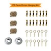 Picture Hanging Kit - Includes Assorted Nails, Hooks, Wire and