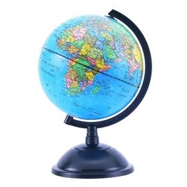 Exerz Educational World Globe 20cm Swivel Rotating Desk Top Globe - Diameter 20cm (Italian Map)