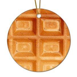 DOREENABE Fast Food Holiday Ceramic Ornament Snack Cracker Christmas Bauble Decor Xmas Gift Keepsake for Tree Hanging Decorations 2023 Novelty Holiday Ornament Stocking Stuffer 3-Inch