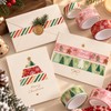 Christmas Masking Tape 12-Design Set, Gift Wrapping Journaling Decoration Deco