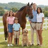 CARLOS DIAZ Designer Genuine Leather Waxed Embroidered Gaucho Polo Horse