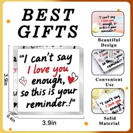 OZUEMUL I Love You Gifts for Him Her Long Distance Relationship Gifts Couple Gift for Men Boyfriend Wedding Gift I Love You Sign Cute Desk Decor Home Decorations