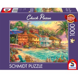 Schmidt Spiele 58555 Chuck Pinson Island Time 1000-Piece Jigsaw Puzzle, Multi-Colour