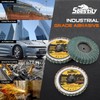 Sbestily 10PCS 80 Grit Curved Flap Disc 2 Inch Roll