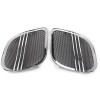 Unbranded 2PCS Tri-Line Speaker Grills Cover Trim For Harley Road