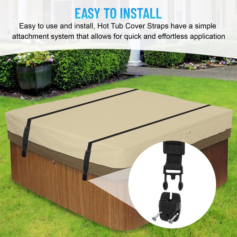 GDW Hot Tub Cover Straps 9.5 Ft Heavy Duty Hot