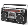 Riptunes Boombox Radio Cassette Player Recorder, AM/FM -SW1/SW2 Radio, Wireless