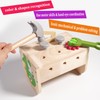 MICKYU 41 Pcs Wooden Tool Set Montessori STEM Toys Autism