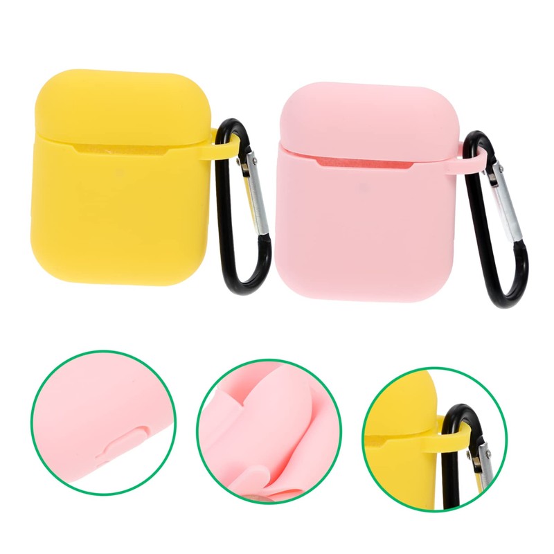 jojofuny 2pcs Earbud Protective Cover for and Scratch-Resistant Headphone Holder