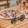 Aijohnny Bicycle Pizza Cutter Wheel with Holder, Robust Bicycle Shape
