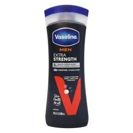 Vaseline Men Extra Strength 3-in-1 Lotion 10oz Body Face Hands Moisture