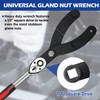 Socpuro 15PCS Universal Pulley Holder Tool Kit, Variable Pin Spanner