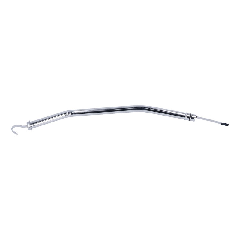 22in Transmission Oil Dipstick Silver Chrome Stainless Steel Tube for