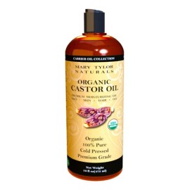 Aceite De Ricino Orgánico De 473 Ml (16 Oz) Certificado Po                                                                                            
