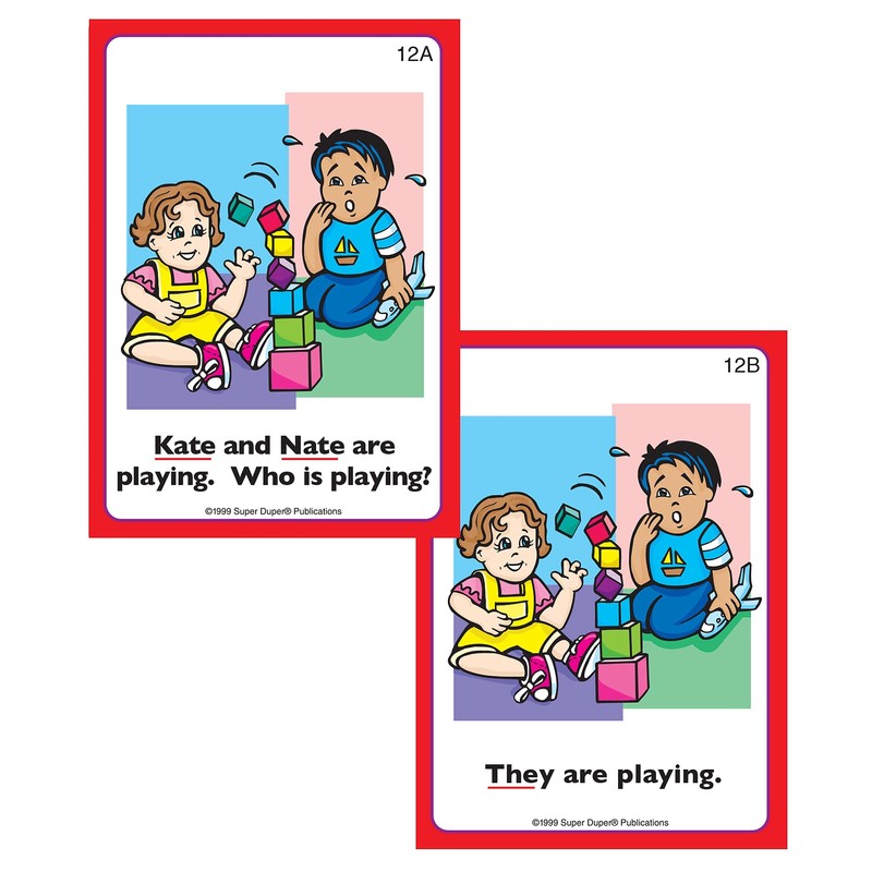 Pronoun Parade Fun Deck Cards - Super Duper Educational Learning