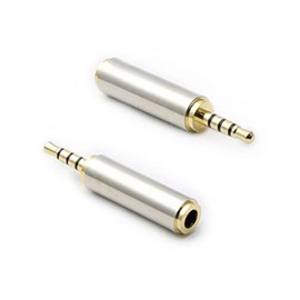 rgzhihuifz 3.5mm Female to 2.5mm Male Audio Adapter Converter Headphone 2.5mm to 3.5mm 3 Ring Jack Stereo or Mono 2 Pack
