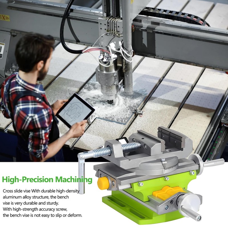 Rotary Table Drill Press Vise, Mini Drill Press, 90 °