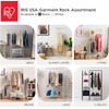 IRIS USA Stylish Corner Clothes Rack for Hanging Clothes, Easy