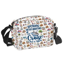 MAOFAED Cruising Gift, Family Cruise Gift, One Cruise At A Time, Matching Cruise Squad Crossbody Bag (cruise at timeDJCA)