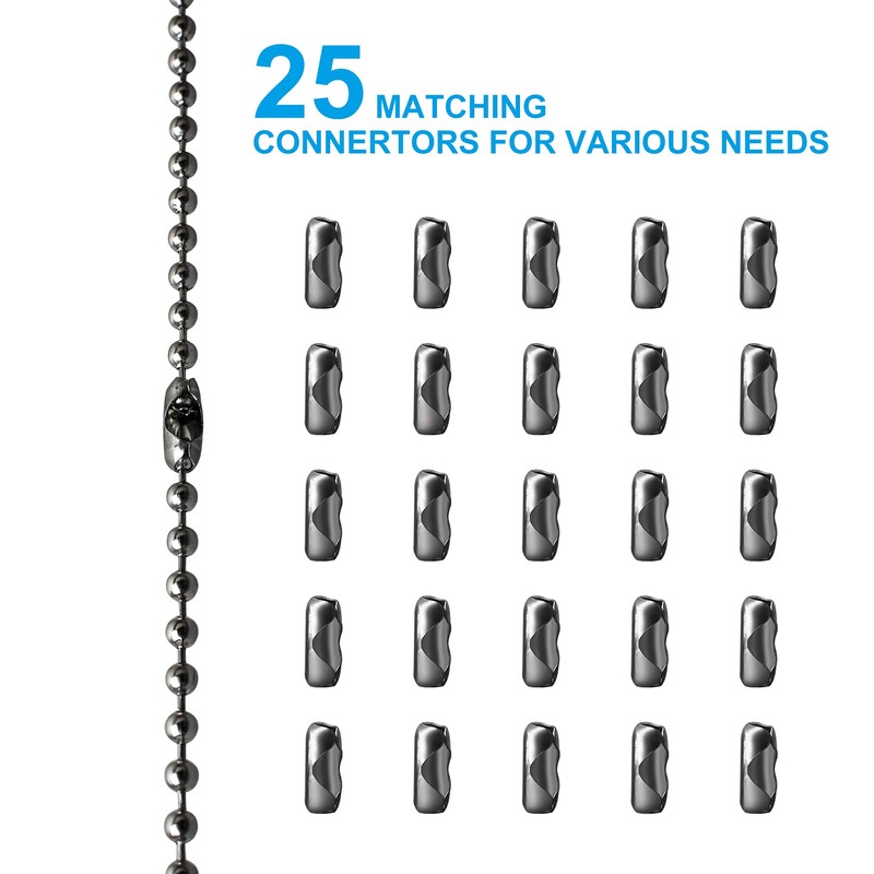YeeBeny 192 Inch Fan Pull Chain Extension with 25 PCS