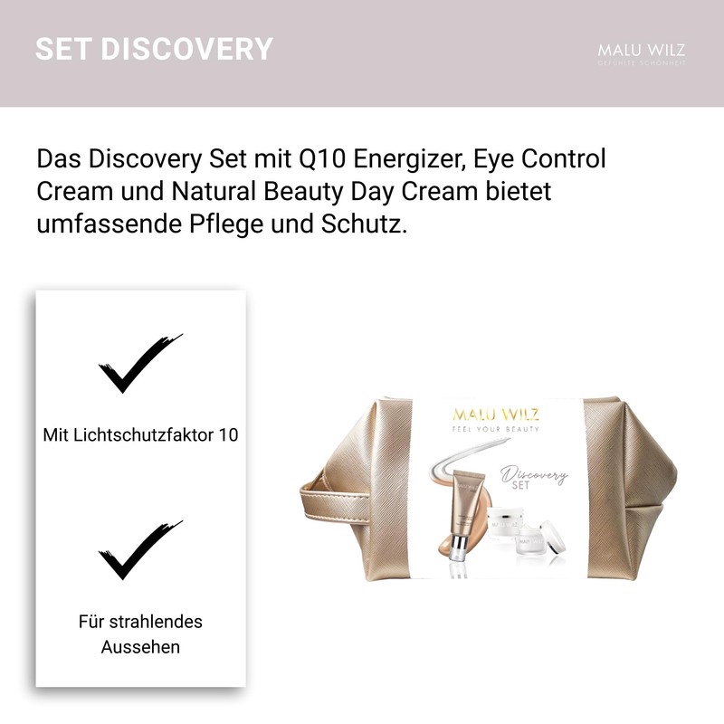 Malu Wilz Discovery Beauty Set with Q10 Energizer, Eye Control