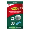 Command Transparente Lichterketten-Clips für den Außenbereich, 26 Clips, 30 Klebestreifen,
