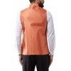 Sojanya (Since 1958 Men'S Silk Blend Orange & Gold Self