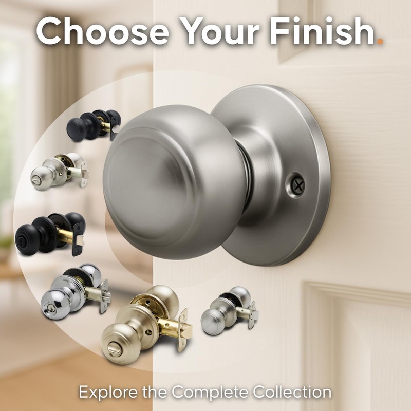 Copper Creek Colonial Passage Interior Door Knob – ANSI Grade-3