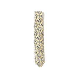 Beams Plus 38440008107 Men's Necktie, Silk Mini Paisley, Printed Tie, yellow