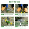YOWPSY Stainless Steel Claw Stand Up Weed Puller Tool, Gardening