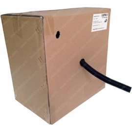 Electriduct 2" Polypropylene Non-Slit Wire Loom Corrugated Flexible Conduit - 10 Feet - Black