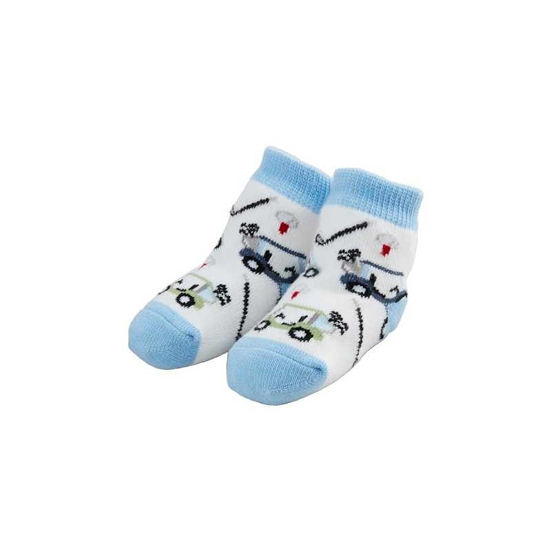 Mud Pie Golf Ball Rattle Toe Socks, 0-12M