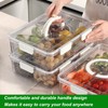 Taiuloo Divided Veggie Tray with Lid Airtight, 4 Compartment Removable
