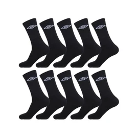 Umbro Calzini Uomo e Donna 43-46, Cotone Set di 10, Nero