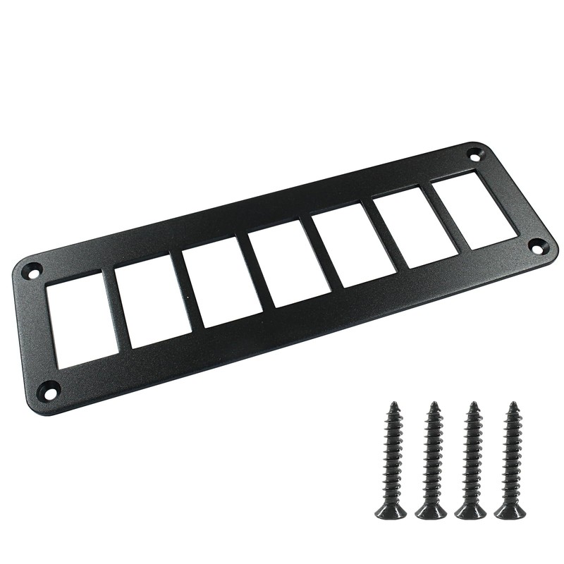PHITUODA 7 Gang Rocker Switch Panel Housing Holder, Rocker Toggle