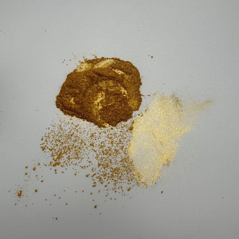 sim gold leaf Colorante dorado polvo para alimentos comestibles -