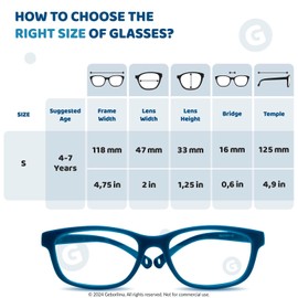 Geborilma Unbreakable Eyeglasses for Kids Flexible Glasses - Kids Prescription Sports Glasses 4-7 years - Kids Flex Glasses Navy
