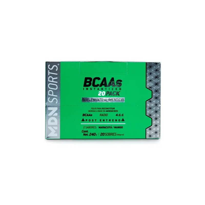 Aminoácidos Bcaa, 20 Pack 2 Sabores, 8g Bcaas + Beta-alanina