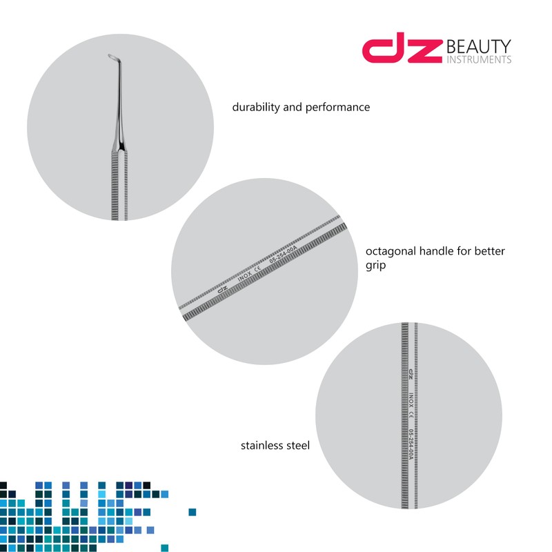Eckenheber Fußpflegeinstrument Doppelinstrument Nagelheber - Edelstahl - 17 cm