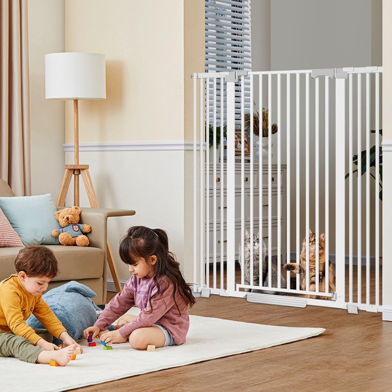 Amibud 51'' Extra Tall Cat Gate Barrier for Doorways Hallways,
