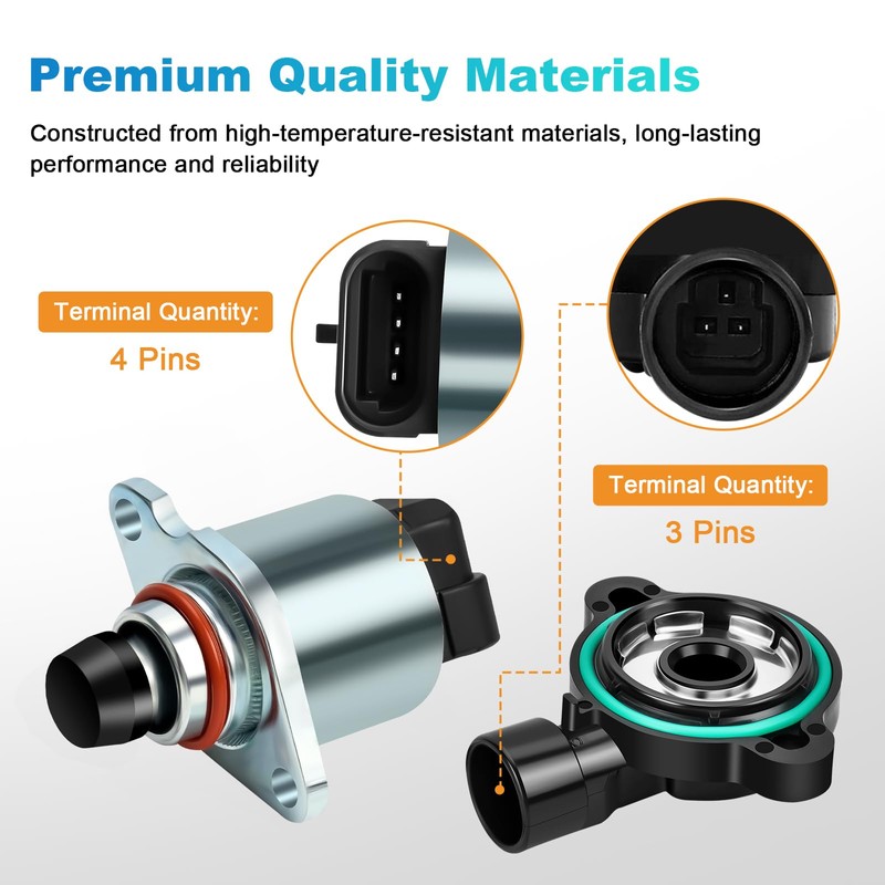 Idle Air Control Valve and Throttle Position Sensor Compatible with