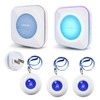 LIOTOIN Caregiver Pager Wireless Call Button for Elderly Nurse Alert