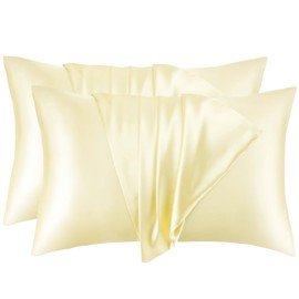 Ambra Linens - Ultra Soft Pillow Protectors 400TC Set of 2 Breathable Pillow Covers 100% Protection Against Stains, Dust & Dirt - Machine Washable
